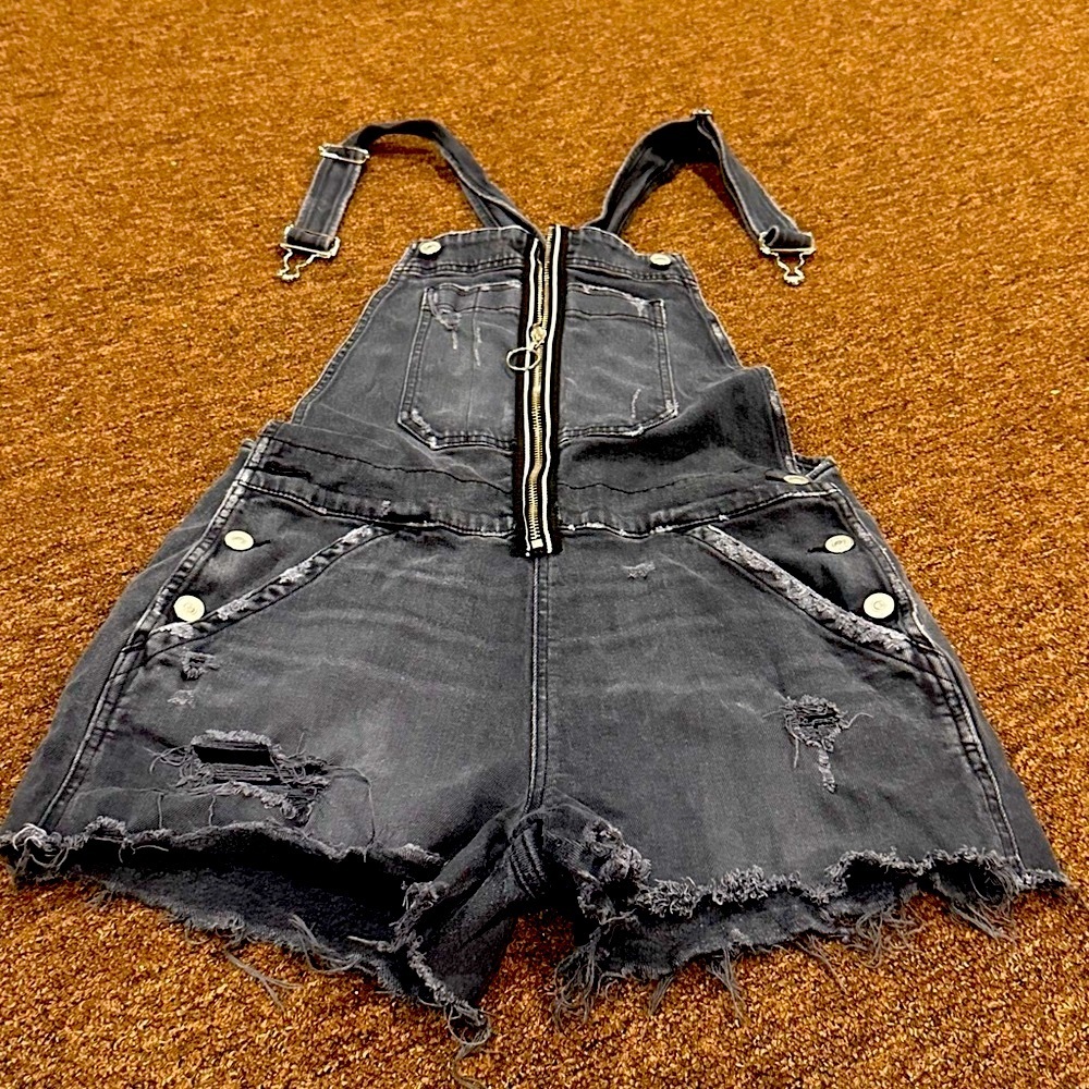 Hudson Jeans Joey Shortall Denim Romper